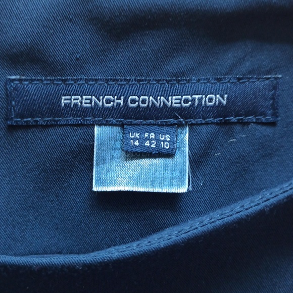 French Connection Navy Blue Mini Sleeveless Dress - Picture 3 of 9